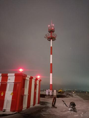 Монтаж и пусконаладка системы дистанционного управления освещением перрона аэропорта г. Минеральные Воды